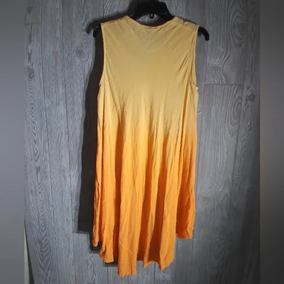 Rima 2 tone orange flowy boho sequins dress - Picture 3 of 10